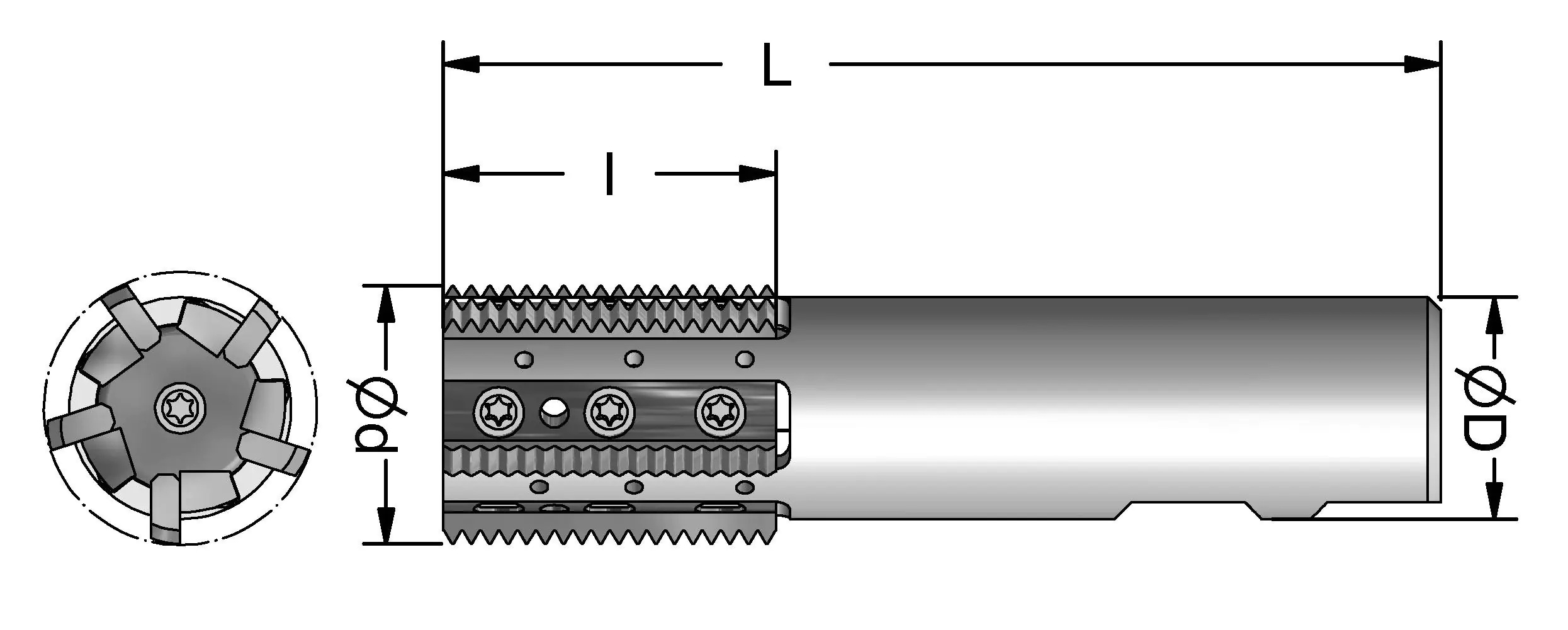 Picture of Advent Tool 30062 175-Ta-125-F5-6 Threadmill